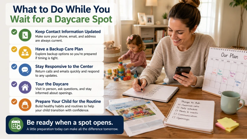 What to do while waiting for a daycare spot in Richmond TX