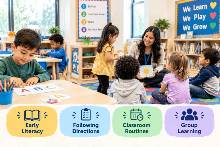 Pre-K activities building kindergarten readiness in Richmond TX